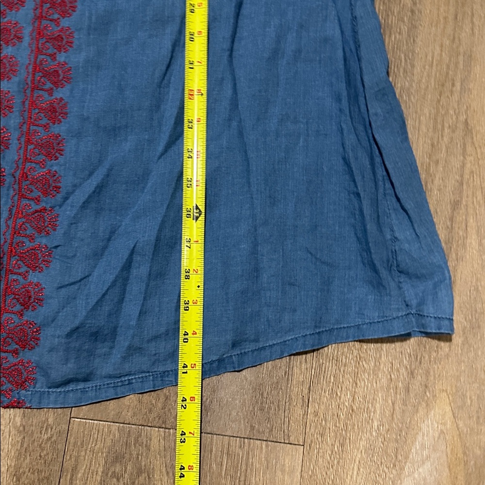Madewell Embroidered Indigo Mercado Dress - Picture 4 of 7